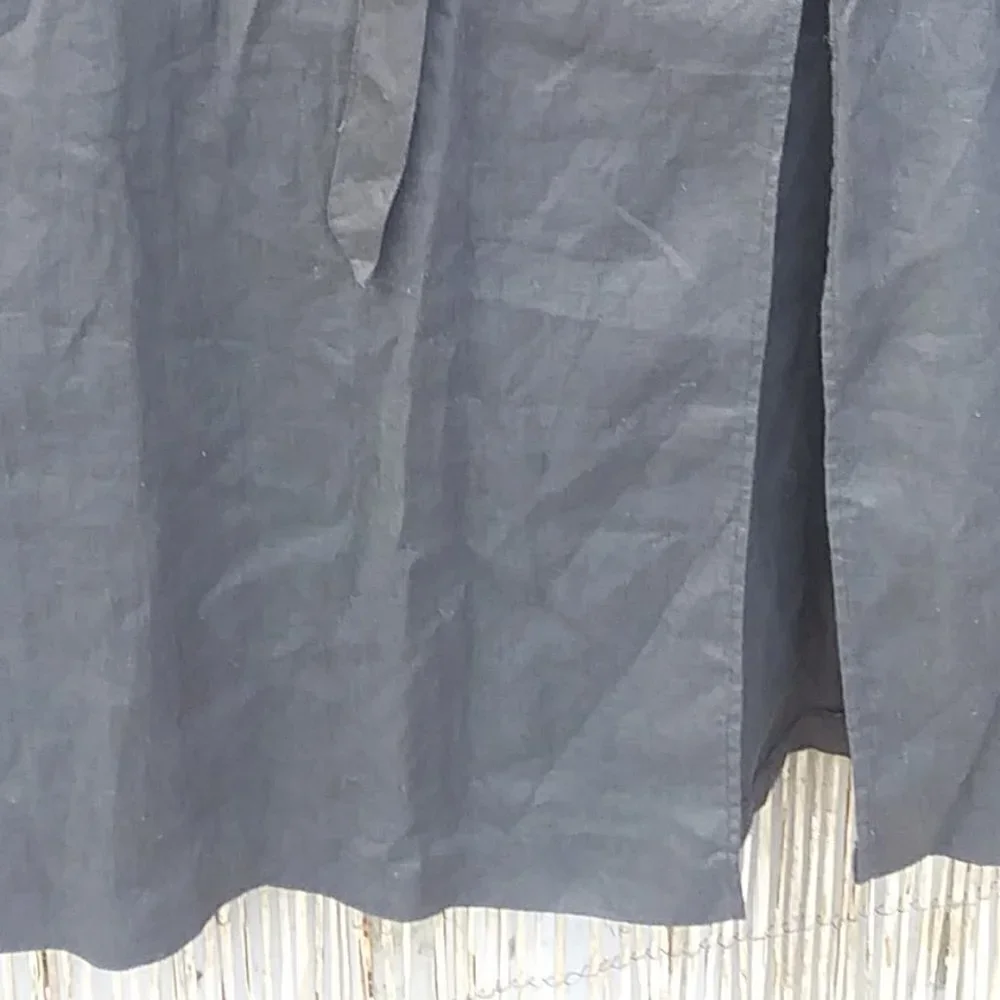 Paula Sweet Long Black Skirt with Slit - M